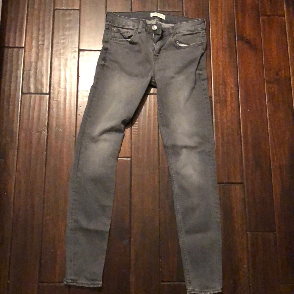 Zara grey skinny jeans